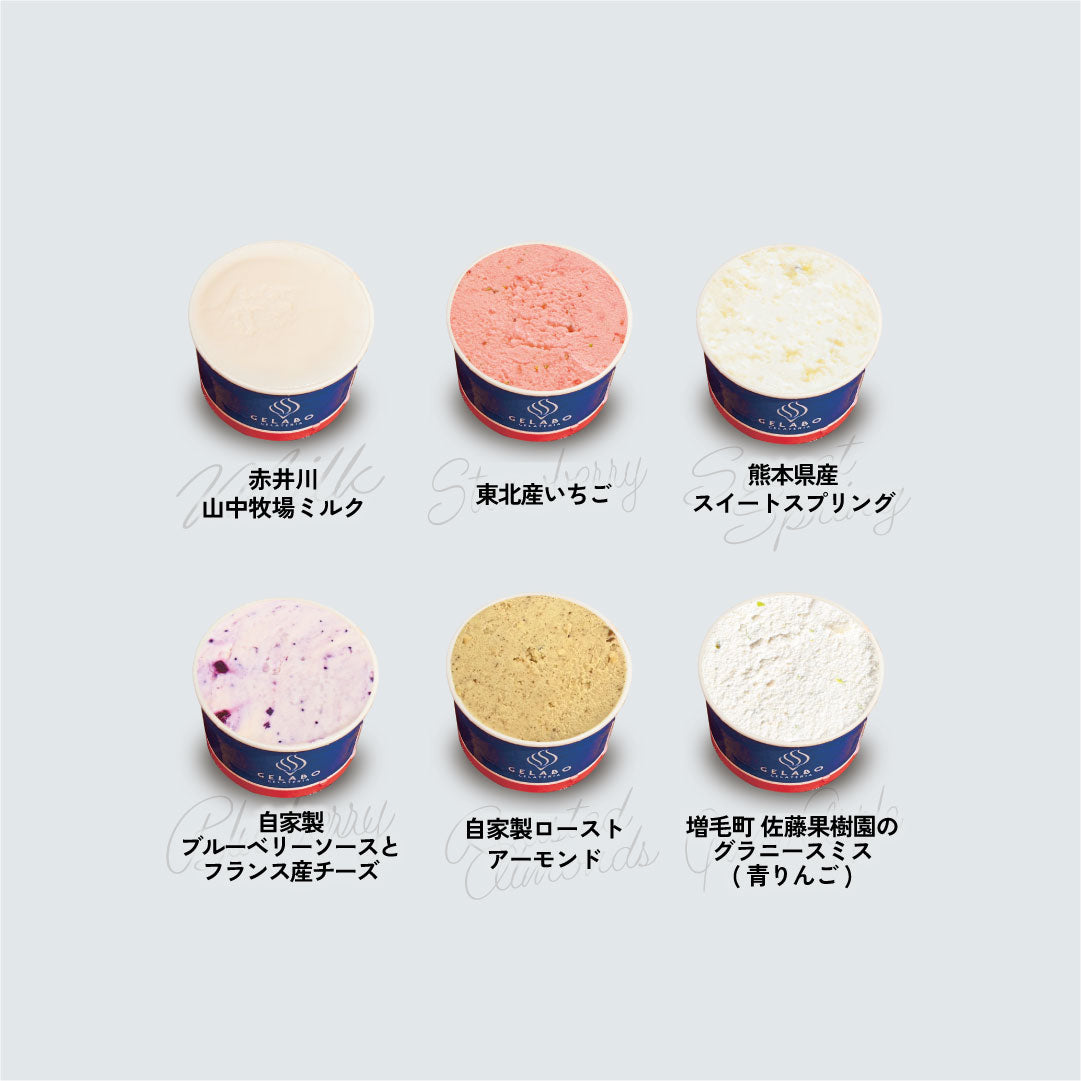 季節のおすすめジェラート6個セット
