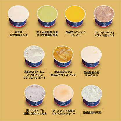 お得な年4回お届け定期-季節のジェラート10個セット
