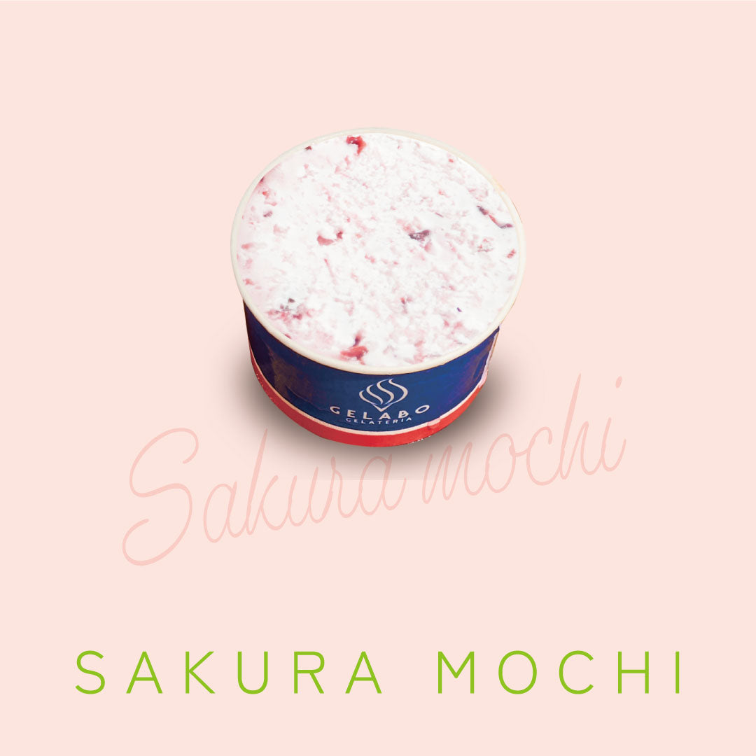 道産小豆のつぶあんと餅と桜ジェラート – GELATERIA GELABO