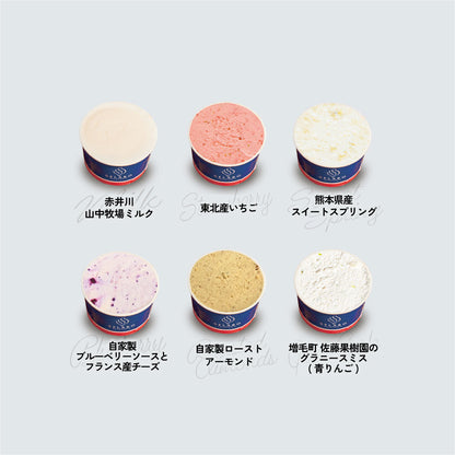 お得な年4回お届け定期-季節のジェラート6個セット