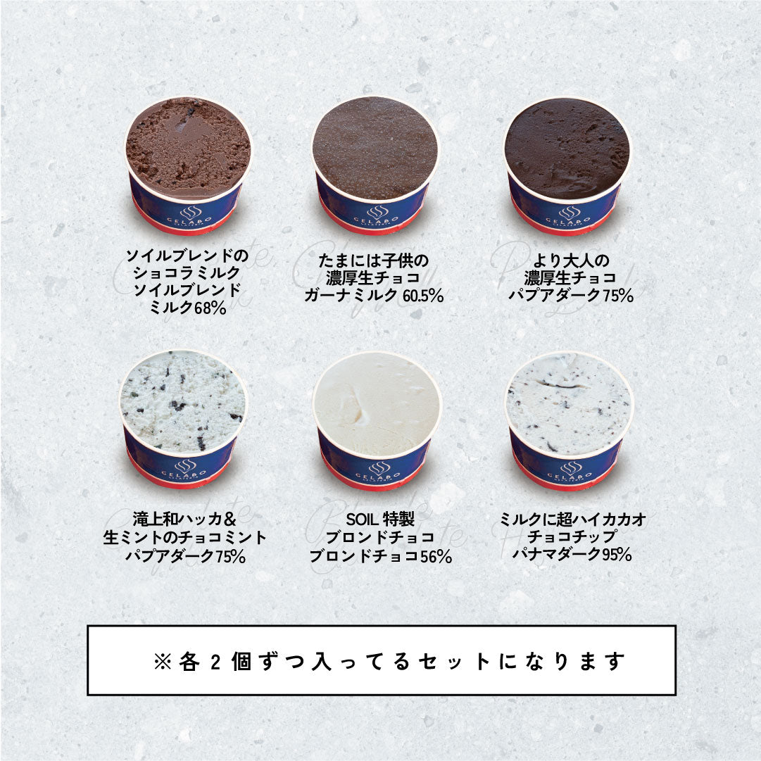 【1/10発売開始】【数量限定】SOIL×GELABOチョコジェラート12個セット