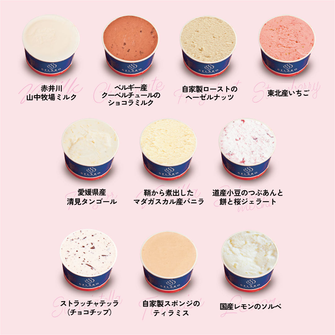 お得な年4回お届け定期-季節のジェラート10個セット