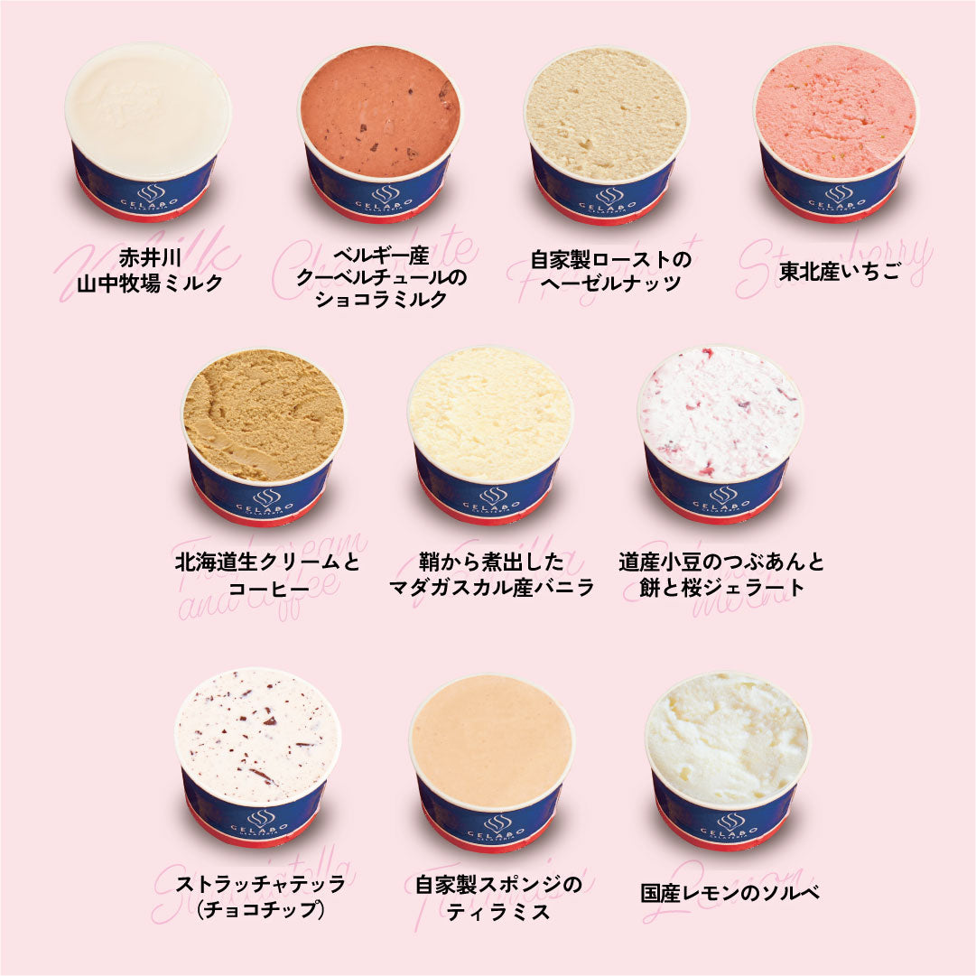 季節のおすすめジェラート10個セット