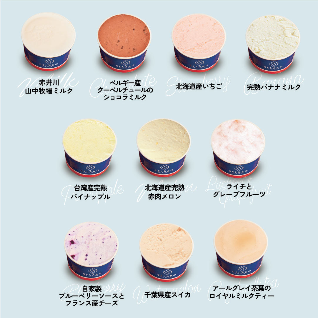 季節のおすすめジェラート10個セット
